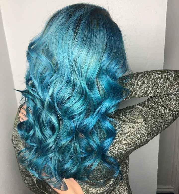 Blue Wedding Hair - 1