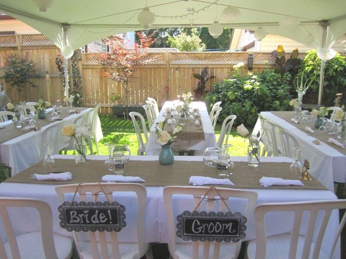 Backyard wedding 