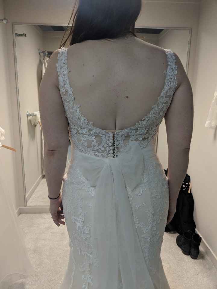 Back of new dress (ignore the odd back fat, it's due to my bra)