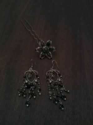 Earings and hair pin- What do you think?