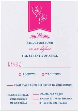 RSVP help, trying to prevent the inevitable nightmare....