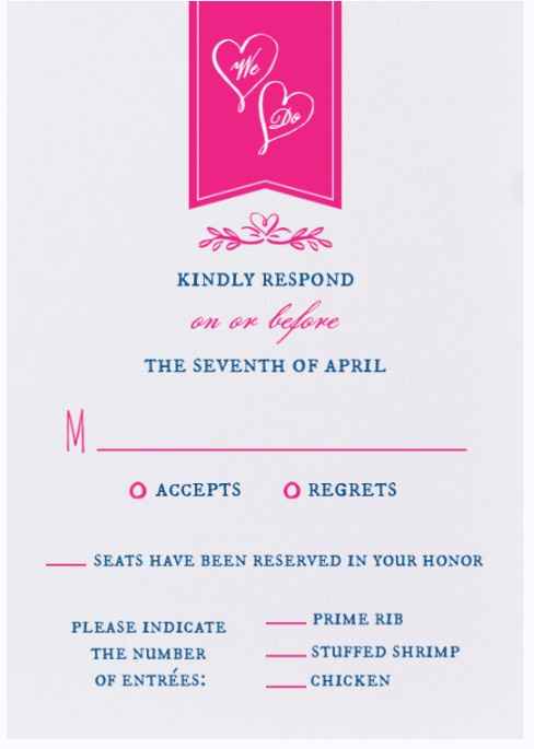 RSVP help, trying to prevent the inevitable nightmare....