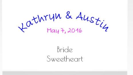 May Bride Check-in!
