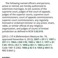 Does anyone know how to have someone legally deemed any officiant online?