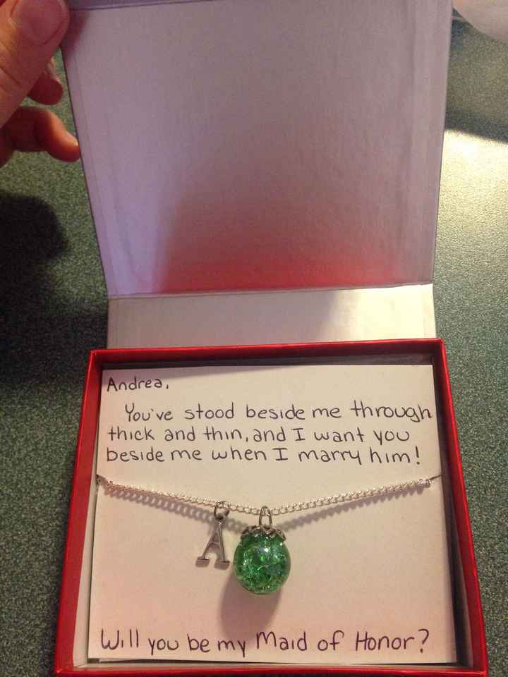 How did you ask MOH&bridesmaids?