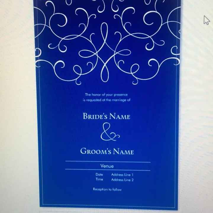 Show me your invitations that you had printed from an online printer!