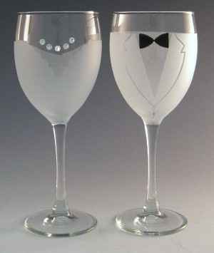 Bride and Groom glasses - 1