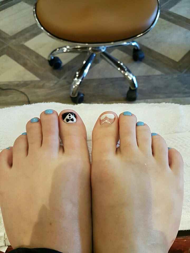 Got my wedding toes done!