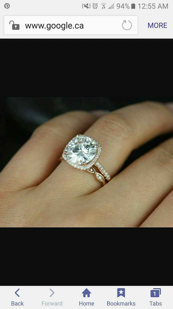 I need opinions! Does this band match my engagment ring?