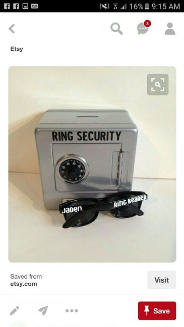 Ring box and guestbook