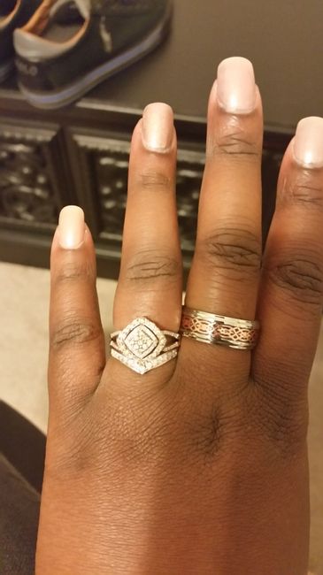 Got our wedding bands! Show me yours!