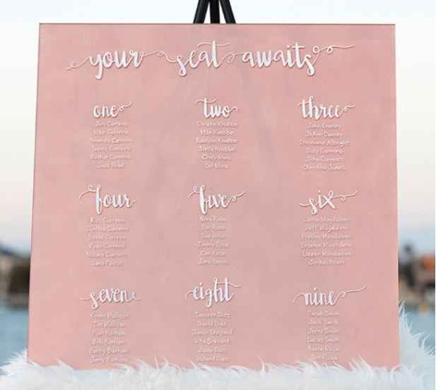 seating chart DIY