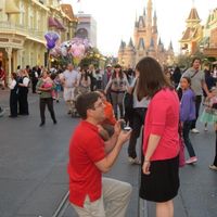 Pictures of him "popping the question"