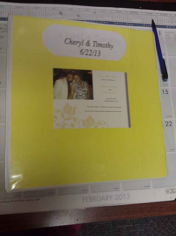 I wish I never bought a wedding planner binder