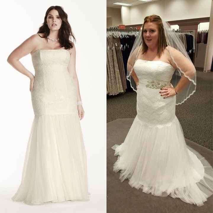 Any plus size brides think they rock their dress better than the model?