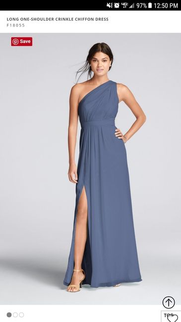 Bridesmaid dresses.