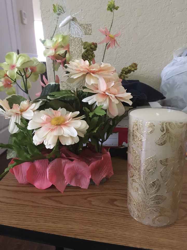 Garden themed Centerpieces