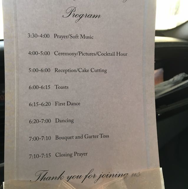 Reception timeline