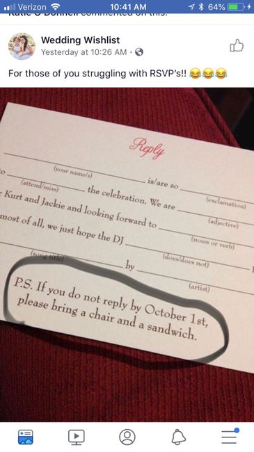 Rsvp humor - 1