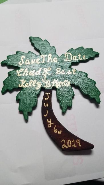 Palm Tree Save the Date-