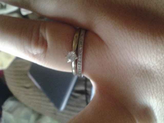 I'd love to see everyone's engagment rings.
