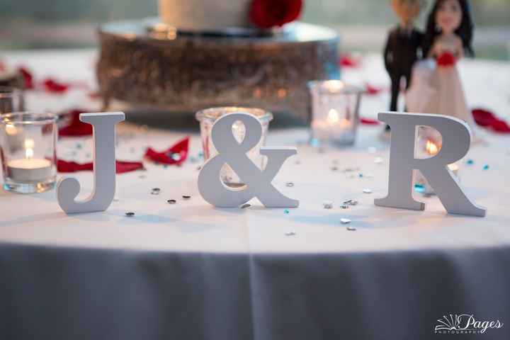 Mr & Mrs Wooden Table Decor