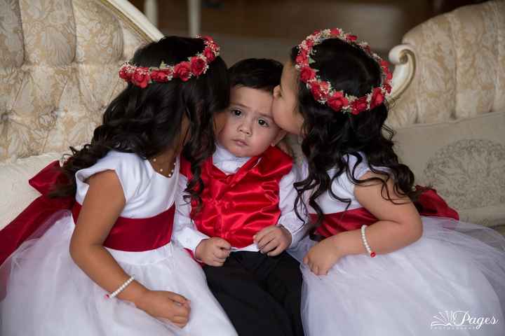 This girl is totally trying to upstage me at my own wedding