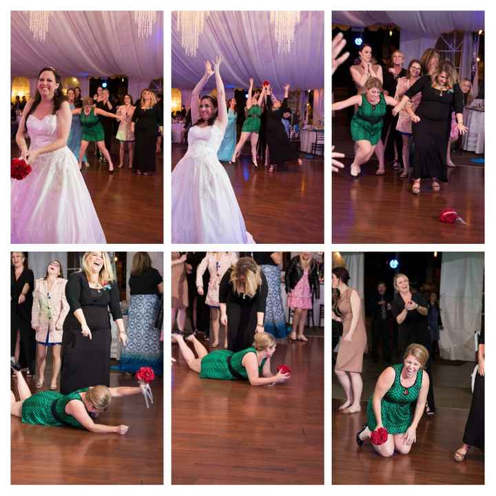 Garter/bouquet toss