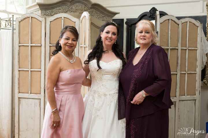 What are the mothers wearing?