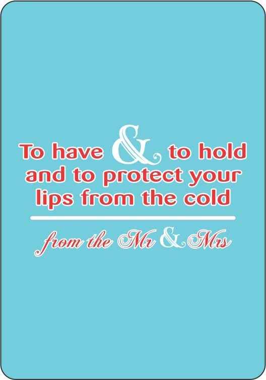 Wedding favor-lip balms