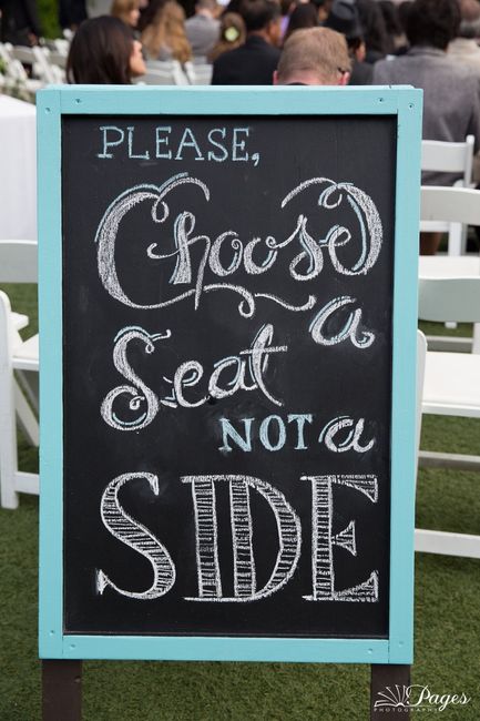 Arranging seating for groom's invites