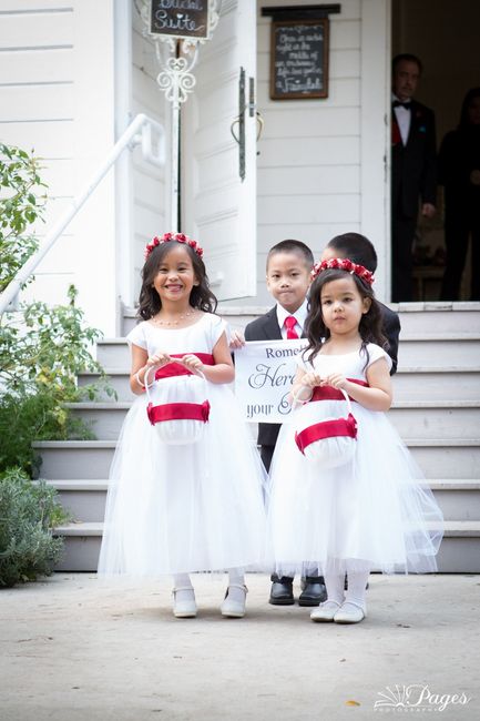 This girl is totally trying to upstage me at my own wedding