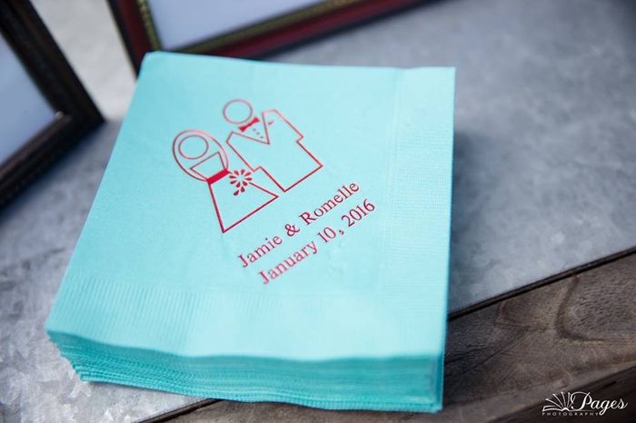 Customized napkins.  Yay or nay?