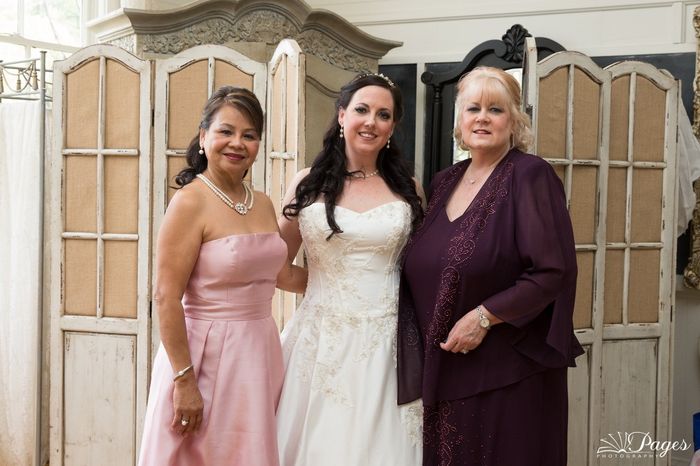 What are the mothers wearing?