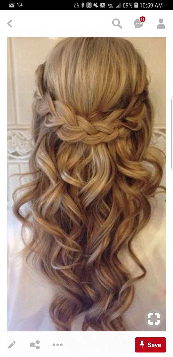 Hairstyle with strapless dress - 1