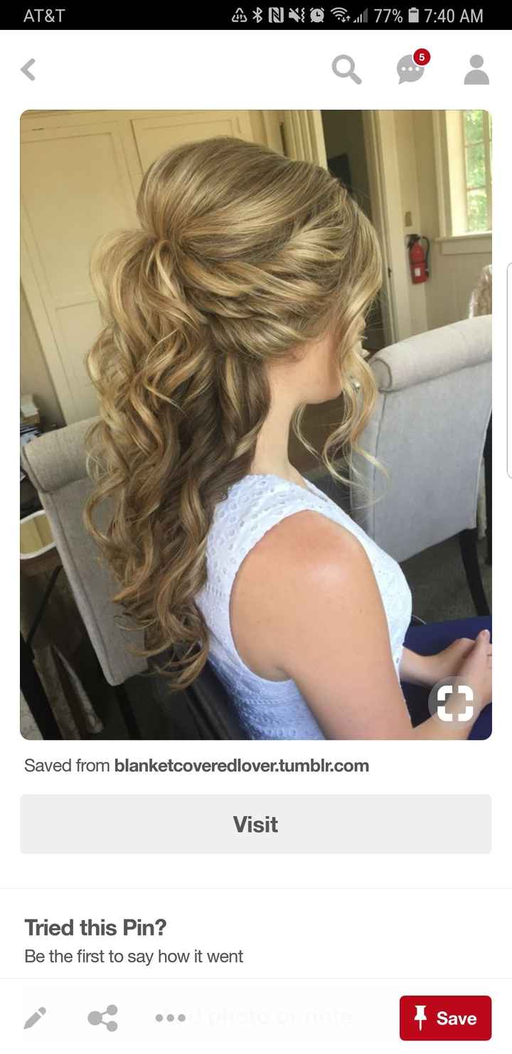 Hairstyle with strapless dress - 2