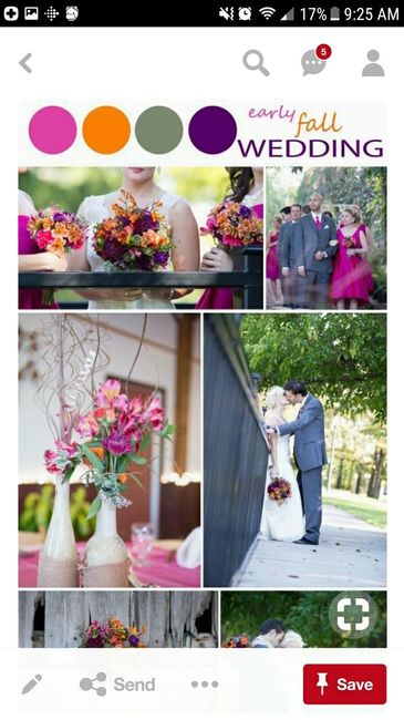 Ideas for Fun Colors for a Late September Wedding?? 9