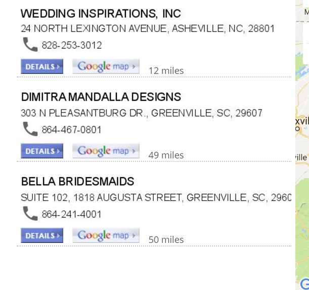 Bridesmaids dresses