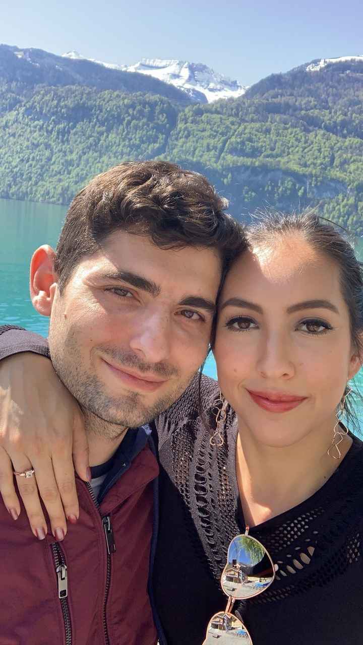 Freshly engaged at Lake Brienz, Switzerland