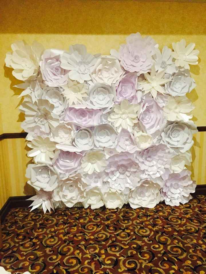 Has anyone done a Giant card stock flower photo backdrop?