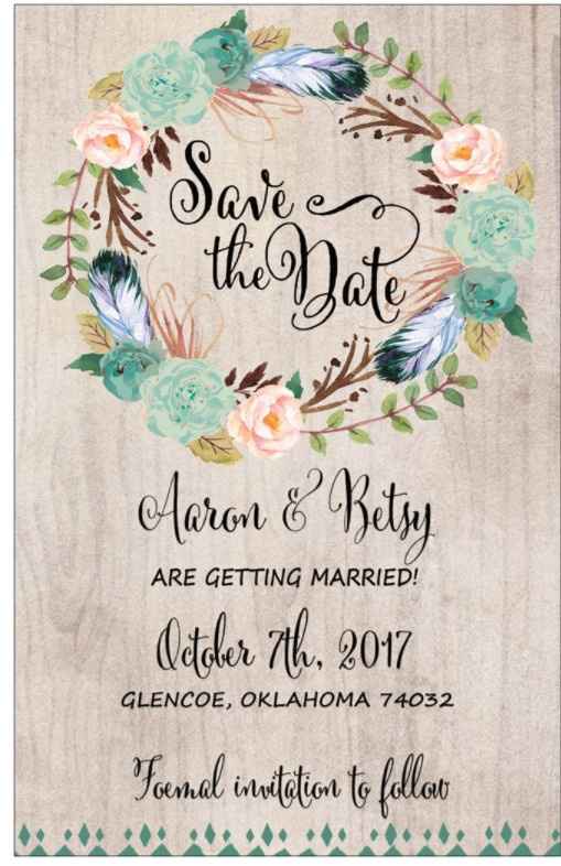 Show me your save the dates!!