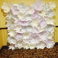 Has anyone done a Giant card stock flower photo backdrop?