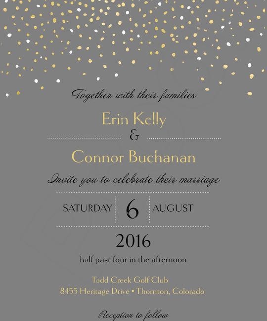Help critique my invites? UPDATE Edited Invitation
