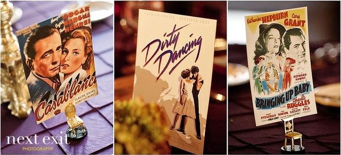 Vintage Movie Table Names