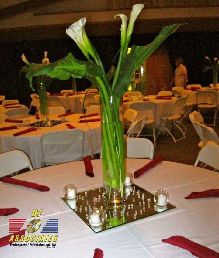 Pity Party Table for 1. Anyone use calla lilies? I need help