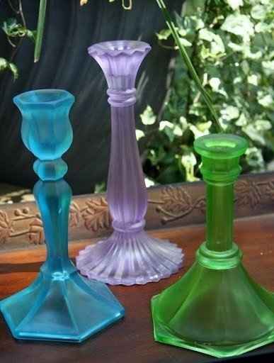 Mason jar decor? Painting glass?  Maybe this will help...(pic) DIY info