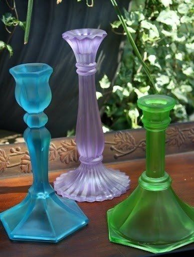 Mason jar decor? Painting glass?  Maybe this will help...(pic) DIY info