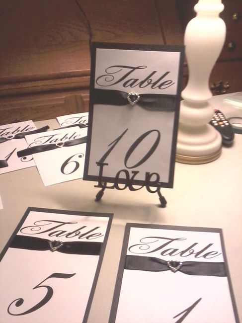 DIY TABLE NUMBER HOLDERS