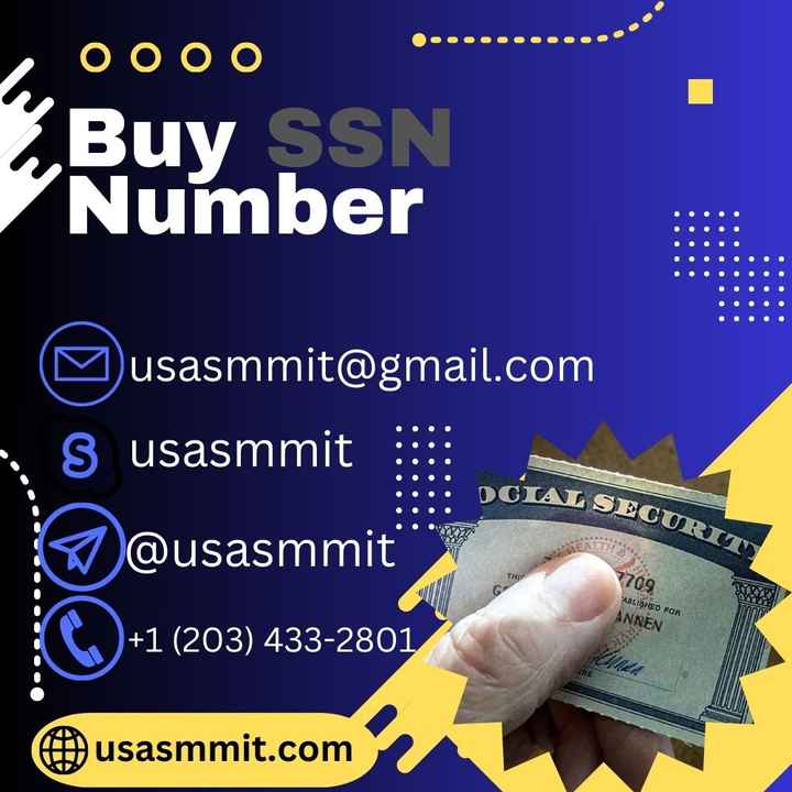 Buy SSN Number - 100% Valid, Real social security Number
