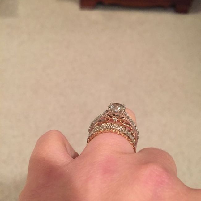 Wedding band to pair with engagement ring